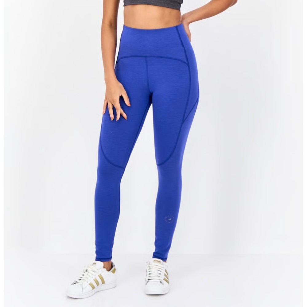 Adidas by Stella McCartney Womens High Waisted Leggings Cobalt Blue XS